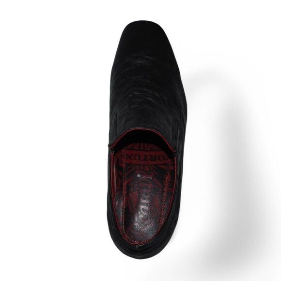 Red Tape Canning Crumple Clip Square Toe Leather Loafers Black Men\'s‎ 10 main image 12